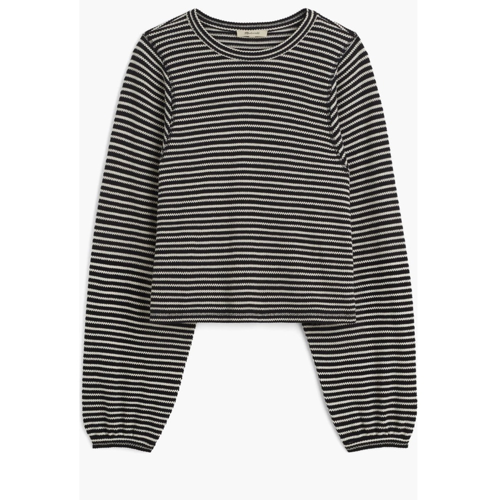 Madewell Stripe Curved Long Sleeve T-Shirt